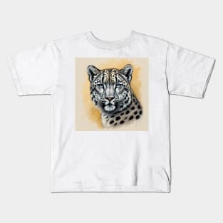 Snow Leopard Kids T-Shirt